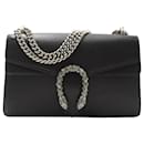 Gucci Small Dionysus Shoulder Bag in Black Leather