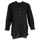 Camisa Ann Demeulemeester com botões em algodão preto