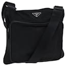 PRADA Shoulder Bag Nylon Black Auth bs13636 - Prada