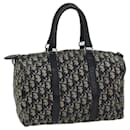 Borsa a tracolla Christian Dior Trotter in tela blu navy Auth 71327