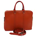 LOUIS VUITTON Taiga Porte Documents Voyage Business Bag Orange M30637 auth 71448 - Louis Vuitton
