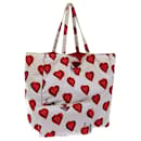 PRADA Heart Tote Bag Nylon Rouge Auth yk11927 - Prada