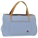 BURBERRY Blue Label Hand Bag Canvas Blue Auth ac2928 - Burberry