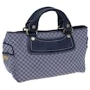 CELINE Macadam Canvas Boogie bag Hand Bag Navy Auth yk11950 - Céline