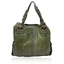 Borsa a tracolla Heloise Tote in pelle verde - Chloé