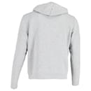 Sandro Amour Appliqué Hoodie in Gray Cotton