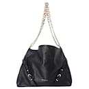 Givenchy Medium Voyou Chain Bag aus schwarzem Kalbsleder 
