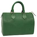 Louis Vuitton Epi Speedy 25 Hand Bag Borneo Green M43014 LV Auth 71124