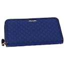 PRADA Long Wallet Nylon Blue Auth 72014 - Prada