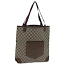 GUCCI GG Canvas Web Sherry Line Tote Bag PVC Beige Green Red Auth 71031 - Gucci