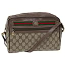 GUCCI GG Canvas Web Sherry Line Shoulder Bag PVC Beige Green Red Auth yk11769 - Gucci