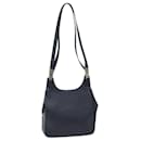 Salvatore Ferragamo Shoulder Bag Leather Navy Auth 71351