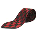 Corbata Negra con Escudo Rojo - Pierre Cardin