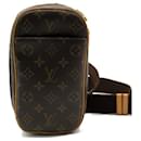 Louis Vuitton Pochette Gange Canvas Belt Bag M51870 in good condition