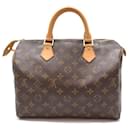 Louis Vuitton Speedy 30 Canvas Handbag M41526 in good condition