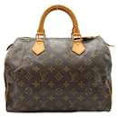 Louis Vuitton Speedy 30 Canvas Handbag M41526 in good condition