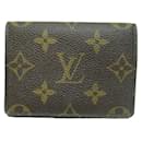 Louis Vuitton Enveloppe Carte de Visite Porta carte di credito in tela M63801 In ottime condizioni