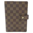Louis Vuitton Agenda MM Day Planner Cover Canvas Notebook Cover R20240 in good condition