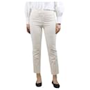 Cream cotton-blend trousers - size UK 10 - Isabel Marant