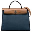 Cerniera Hermes blu a sacco 31 Borsa in tela - Hermès