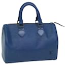Louis Vuitton Epi Speedy 25 Hand Bag Toledo Blue M43015 LV Auth 70707