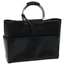 GUCCI Hand Bag Leather Black 002 3754 0313 auth 71313 - Gucci