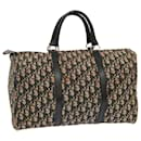 Christian Dior Trotter Canvas Boston Bag Navy Auth 71022