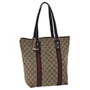 GUCCI GG Canvas Web Sherry Line Hand Bag Beige Red Green 162899 auth 71515 - Gucci