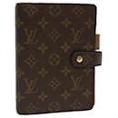 LOUIS VUITTON Monogram Agenda MM Day Planner Cover R20105 Auth LV 70720 - Louis Vuitton