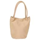 BOTTEGA VENETA Hand Bag Satin Pink Gold Auth 71459 - Autre Marque
