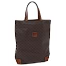 CELINE Macadam Canvas Hand Bag PVC Brown Auth 71546 - Céline