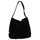 PRADA Shoulder Bag Velor Black Auth bs13612 - Prada