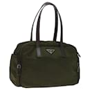PRADA Hand Bag Nylon Khaki Auth 71181 - Prada