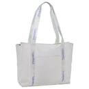 CHANEL Tote Bag PVC White CC Auth bs13602 - Chanel