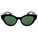 Óculos de sol GG Marmont acetato CAT verde - Gucci