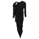 Dodo Bar Or Embellished Asymmetric Dress in Black Silk - Autre Marque