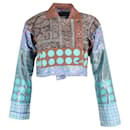 Issey Miyake Boxy Jacket in Multicolor Cotton