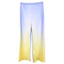 Cult Gaia Stacie Gradient Wide-Leg Pants in Blue Polyester