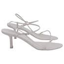 The Row Bare Sandals in White Leather - The row