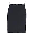 Falda lápiz de Givenchy en algodón negro