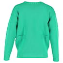 Marni Button-Front Cardigan in Green Viscose