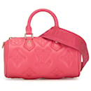 Louis Vuitton Piel de becerro Monogram rosa Bubblegram Papillon BB