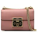Gucci Pink Small Leather Padlock Shoulder Bag