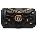 Gucci Black Small GG Marmont 2.0 Shoulder Bag