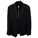 Manteau Sport Givenchy avec Doublure Zippée en Laine Noire