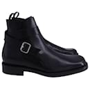 Balenciaga Buckled Jodhpur Boots in Black Leather