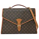 Louis Vuitton Beverly GM Briefcase Bag in Brown Coated Canvas