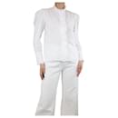 Camisa blanca con ribetes bordados - talla UK 6 - Isabel Marant Etoile