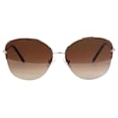 Sonnenbrille mit Ombre-Muster aus goldenem Metall - Tiffany & Co