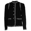 Jaqueta de Tweed Preta com Botões CC Atemporais - Chanel